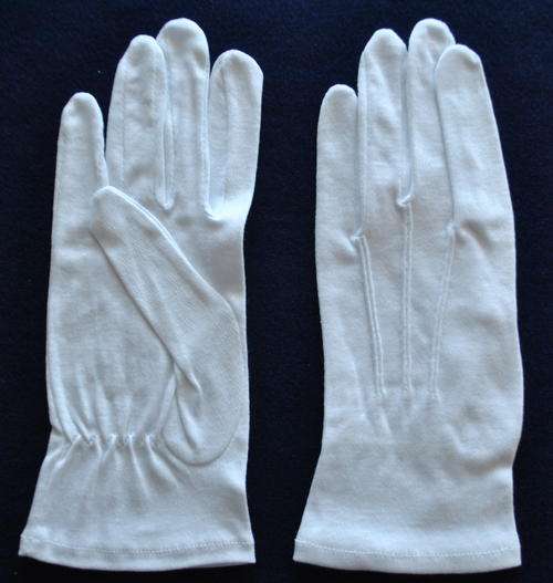 USMC DRESS UNIFORM WHITE GLOVES (L)