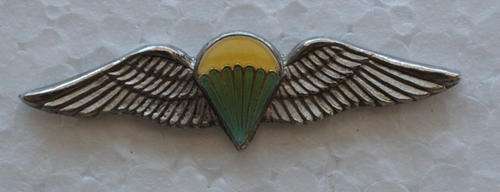 SADF  INSTRUCTOR PARACHUTIST WING SILVER METAL FULL SIZE