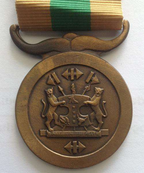 BOPHUTSWANA LONG SERVICE MEDAL BRONZE - FULL SIZE NUMBERED