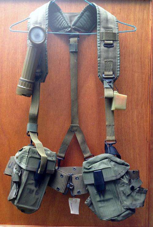 US ALL-PURPOSE LIGHTWEIGHT INDIVIDUAL CARRYING EQUIPMENT (ALICE) WEBBING - DATED 1980