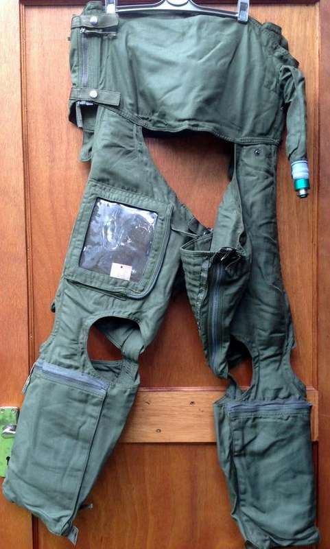 SADF AIR FORCE FRENCH EFA ANTI-G SUIT TYPE 817 M2 CUTAWAY (MINT)