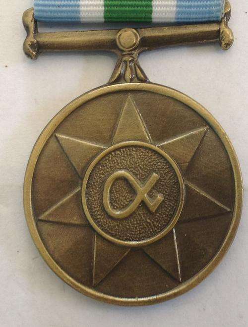 SADF UNITAS MEDAL - FULL SIZE NUMBERED