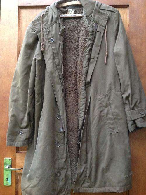 SADF NUTRIA OFFICER'S COLD WEATHER COAT WITH LINER (AAPJAS) LARGE