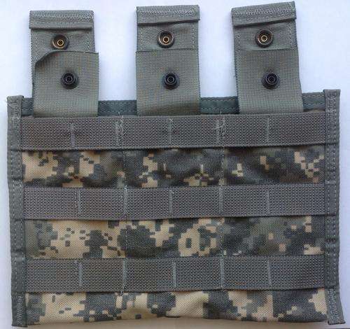 NEW M4 THREE MAG MOLLE ACU CAMO POUCH MOLLE II