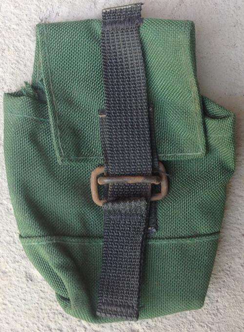 SADF RECCE/32BN GREEN WEBBING GRENADE POUCH