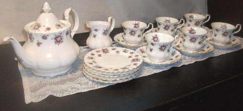 Most beautiful Royal Albert Sweet Violets Tea set - Collector's delight.!
