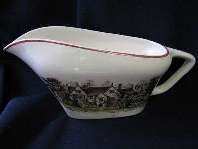 1945-1963 'Romantic England' handengraved Meakin Gravy Boat!