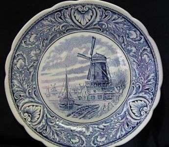 Collector's Delft: Vintage wall plate by Boch 26cm diameter