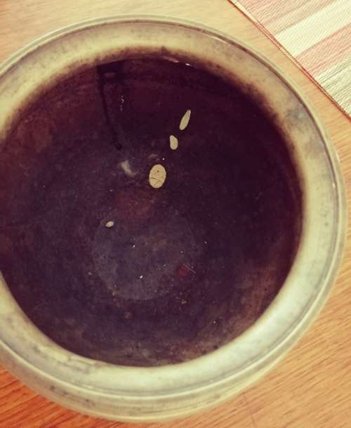 Beautiful antique brass vase