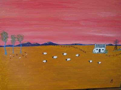 MOST BEAUTIFUL PIETER VD WESTHUIZEN STYLE LANDSCAPE: 'Karoo Dawn'