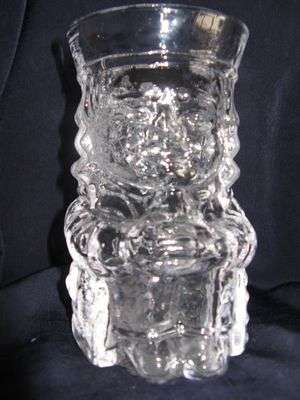 Collector's delight: Lovely large glass Toby Jug (1.2kg!)