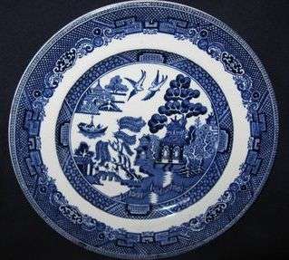 Vintage Blue Willow plate by Johnson Brothers