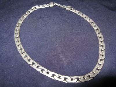 BICO from Australia: Designer hand polished silver plated pewter chain
