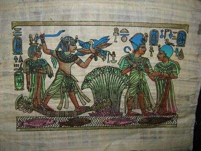 ANCIENT EGYPT: COLOURFUL PAPYRUS PAINTING!