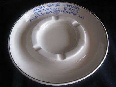 Vintage dinnerplate size fine porcelain ashtray!
