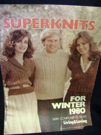 VINTAGE BOOKLET WITH TEN 1980 KNITTING PATTERNS