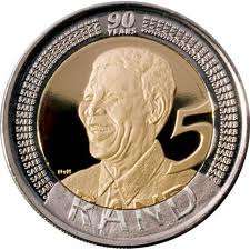 ##125XTHE UNIQUE R5 MANDIBA B-DAY COIN ,CIRCULATED IN EXCELLENT CONDITION,BID IS PER COIN###
