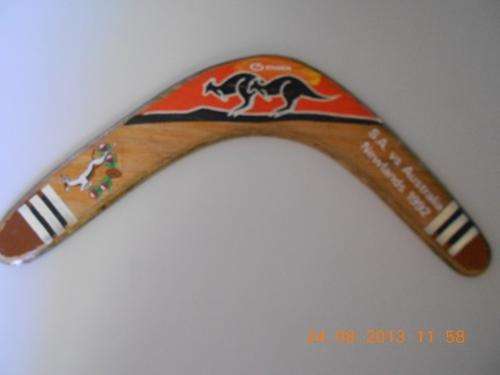 wooden boomerang