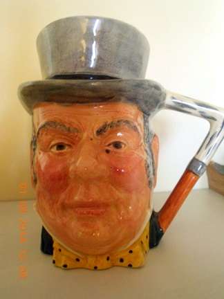 Vintage Mr John Bull Ceramic Toby Mug Figural Lancaster Sandland Jug