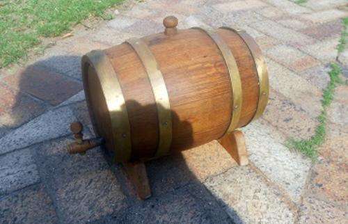BARREL - 67 cm DIAM. - 27.5 cm LONG - ON STAND - AS PER SCAN