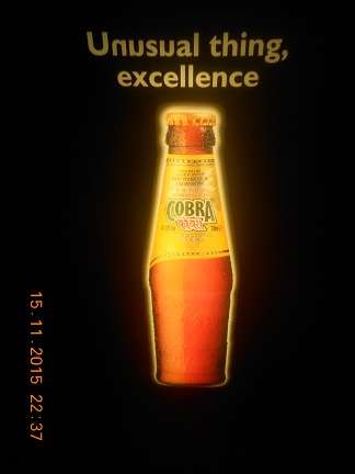 vintage beer light ( Cobra beer )