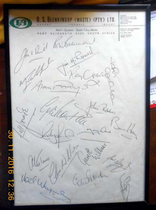 1980 British Lions tour to South Africa ( Signatures )