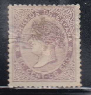 Spain 1867 SG 104 MH. CV 130 Pounds