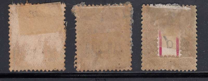 FRENCH PO IN ZANZIBAR, 1896 PEACE AND COMMERCE TYPE SURCHARGED INDIAN CURRENCY LOT USED. CV  R600