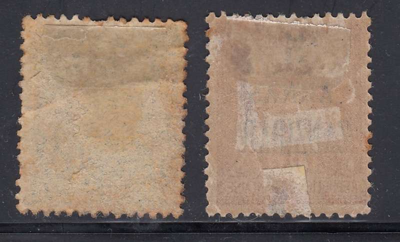 FRENCH PO IN ZANZIBAR, 1896 PEACE AND COMMERCE TYPE SURCHARGED INDIAN CURRENCY LOT MOUNTED. CV  R630