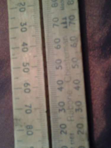 Antique Rabone Chesterman Wooden Folding Ruler