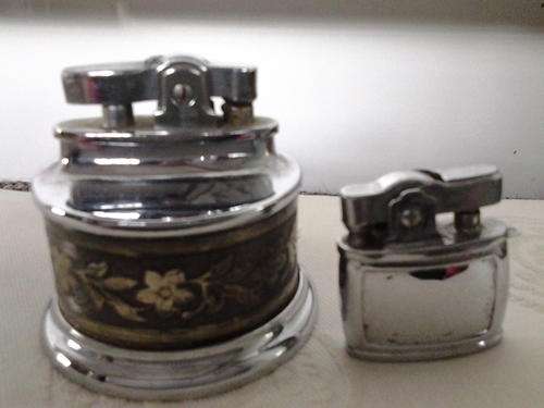Vintage 1955 Rolstar Lighter PLUS A small Penguin Automatic Lighter