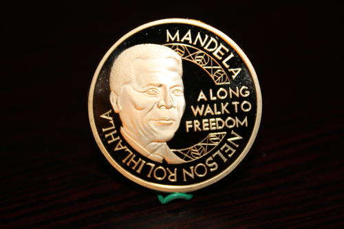 New!!! Nelson Mandela Long Walk To Freedom 1oz .999 24k Gold Clad Coin