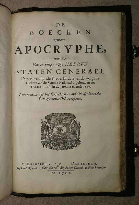 Statebybel gedruk in 1702  /  Antique Dutch Bible printed in 1702