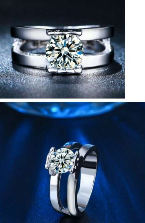 1 Carat Simulated Diamond Ring - Size 7