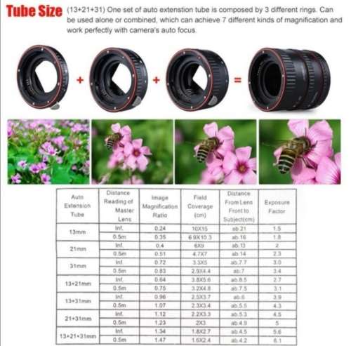 Cameras(nw-n-af1-bl) Extension Tubes