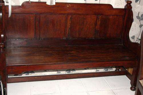 Edwardian Mahogany Bench