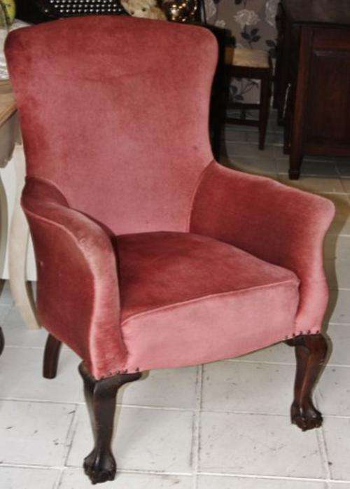 ~ Victorian Ball & Claw Armchair ~