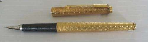 Very rare Parker 180 gold fountain pen with reversable nib
