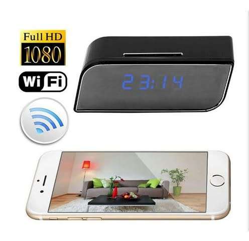 Spy Clock with Motion Sensor Camera with Wifi