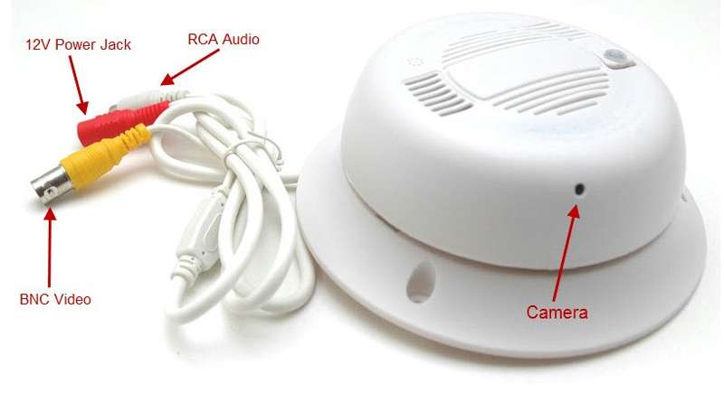 CCTV - Smoke Detector Camera with Microphone