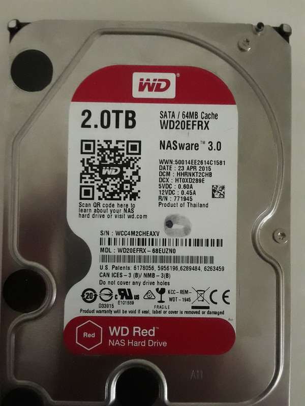 WD Red 2Tb NAS HDD