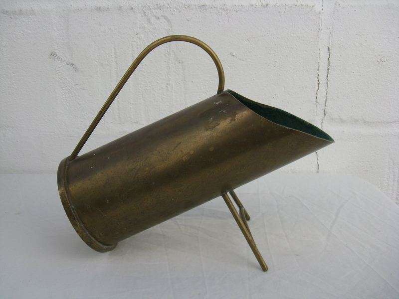 BRASS ARTILLERY SHELL "COAL BUCKET". L 27.5cm. P&P=R50.