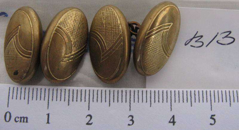 L'S B PRO. PAT OLD CUFFLINKS. 2 UNITS.