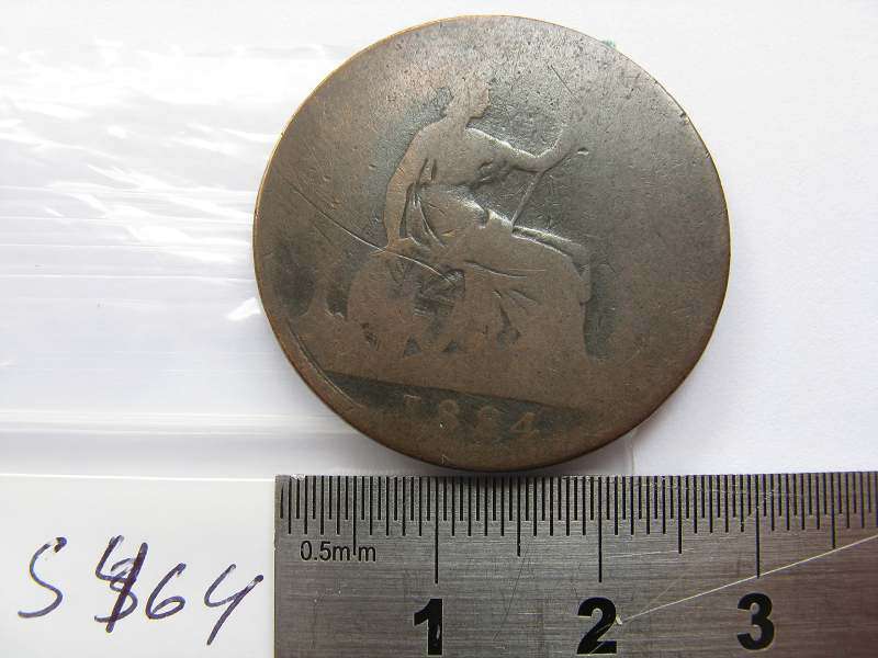 GB QV ONE PENNY 1884.