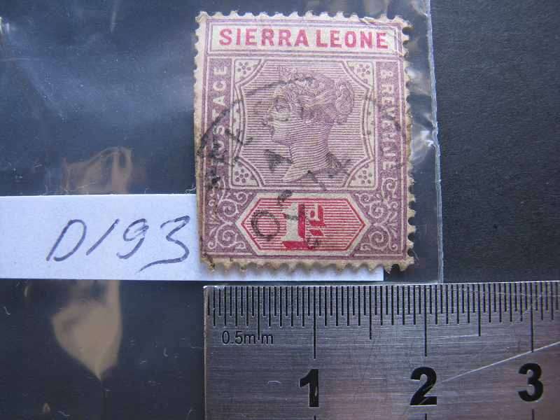 SIERRA LEONE 1d POSTAGE & REVENUE.