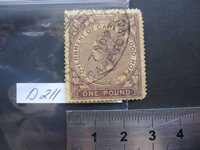 GOVERNMENT OF CAPE OF GOOD HOPE QV ONE POUND.