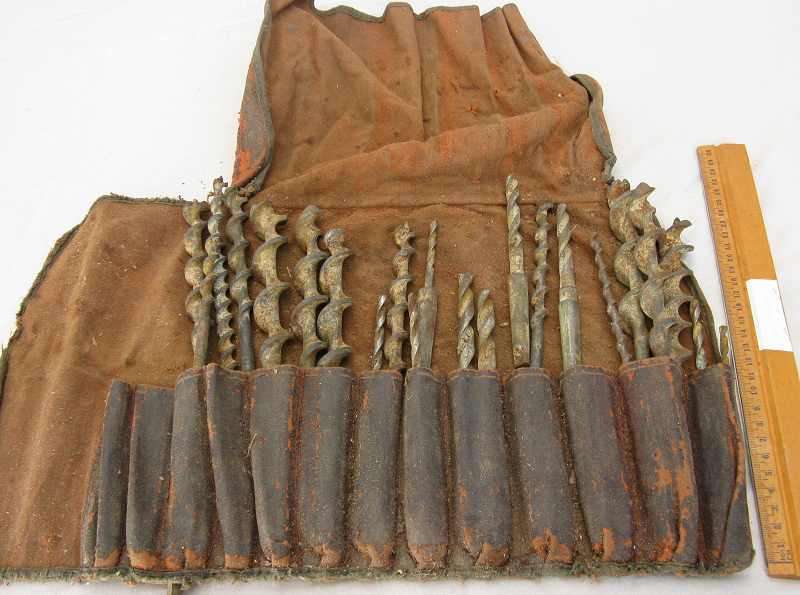 Vintage lot of mostly Irwin USA auger bits.