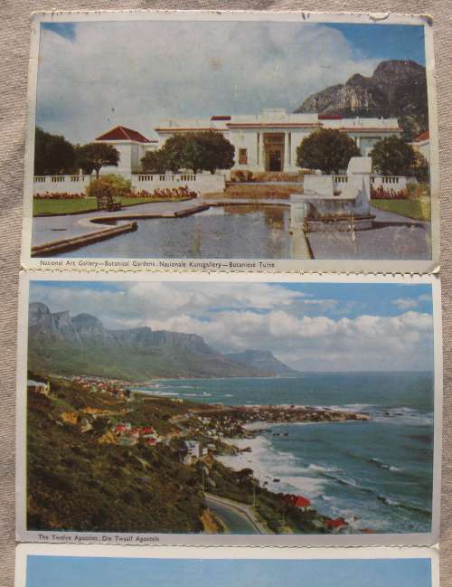 Caltex booklet of unused postcards. Cape Town by R. Ryan.