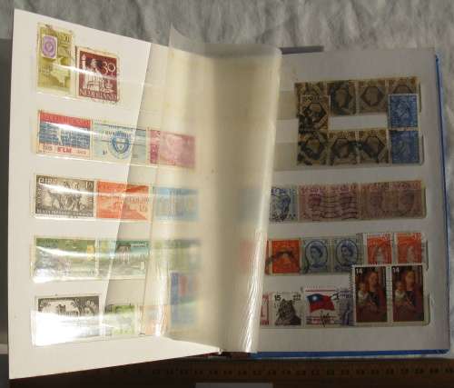 Stamp album.