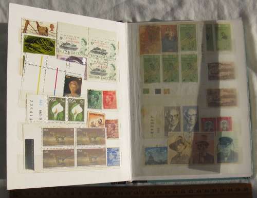 Stamp album.